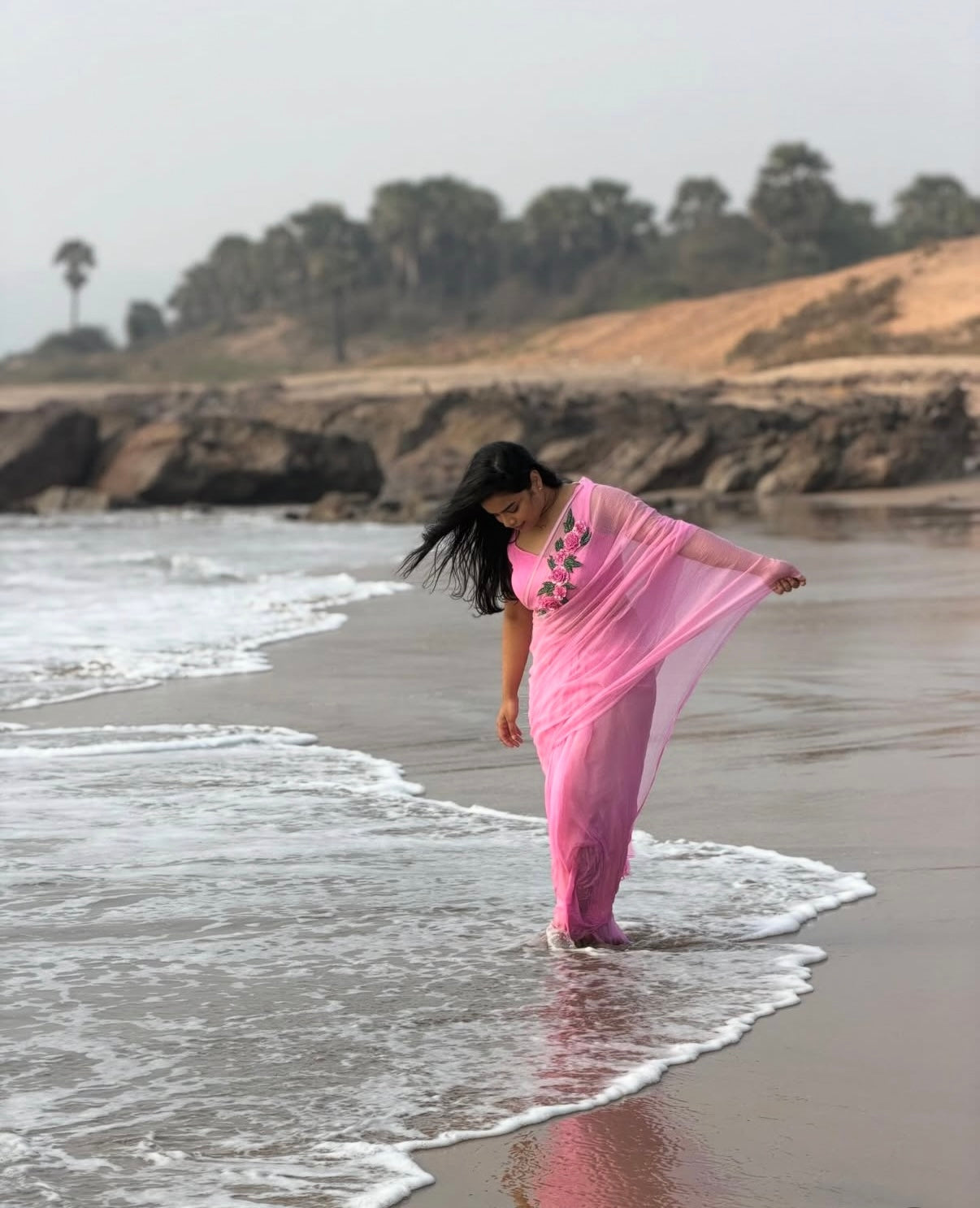 Rosé Bloom-Kota saree