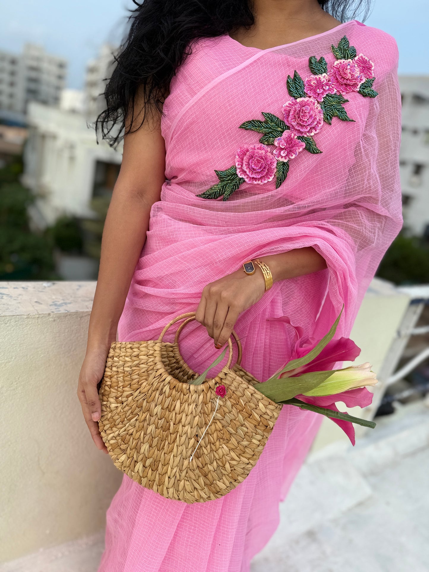 Rosé Bloom-Kota saree