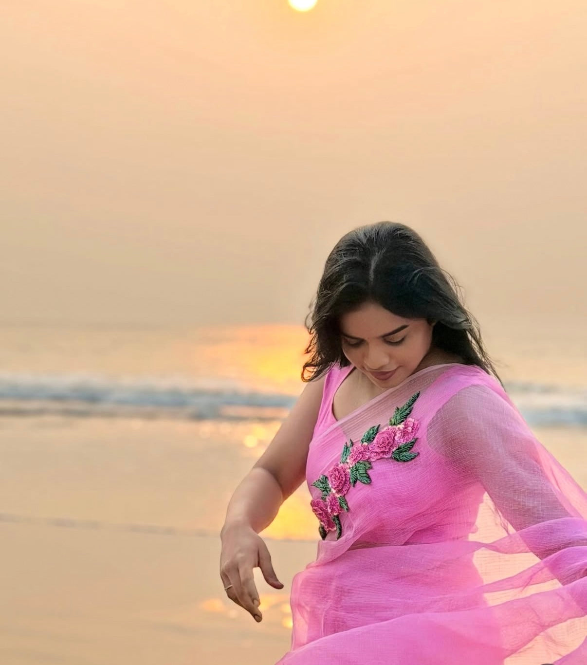 Rosé Bloom-Kota saree