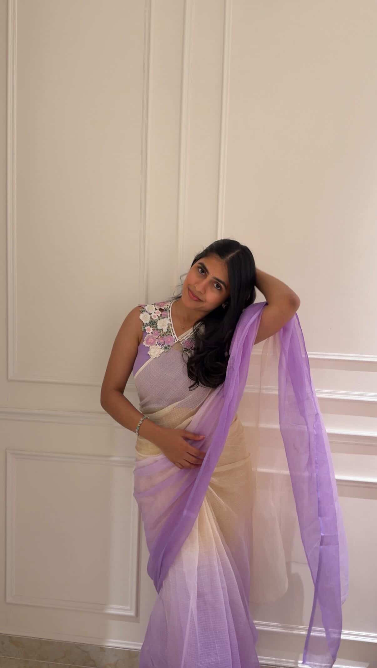Lavender Dream kota saree