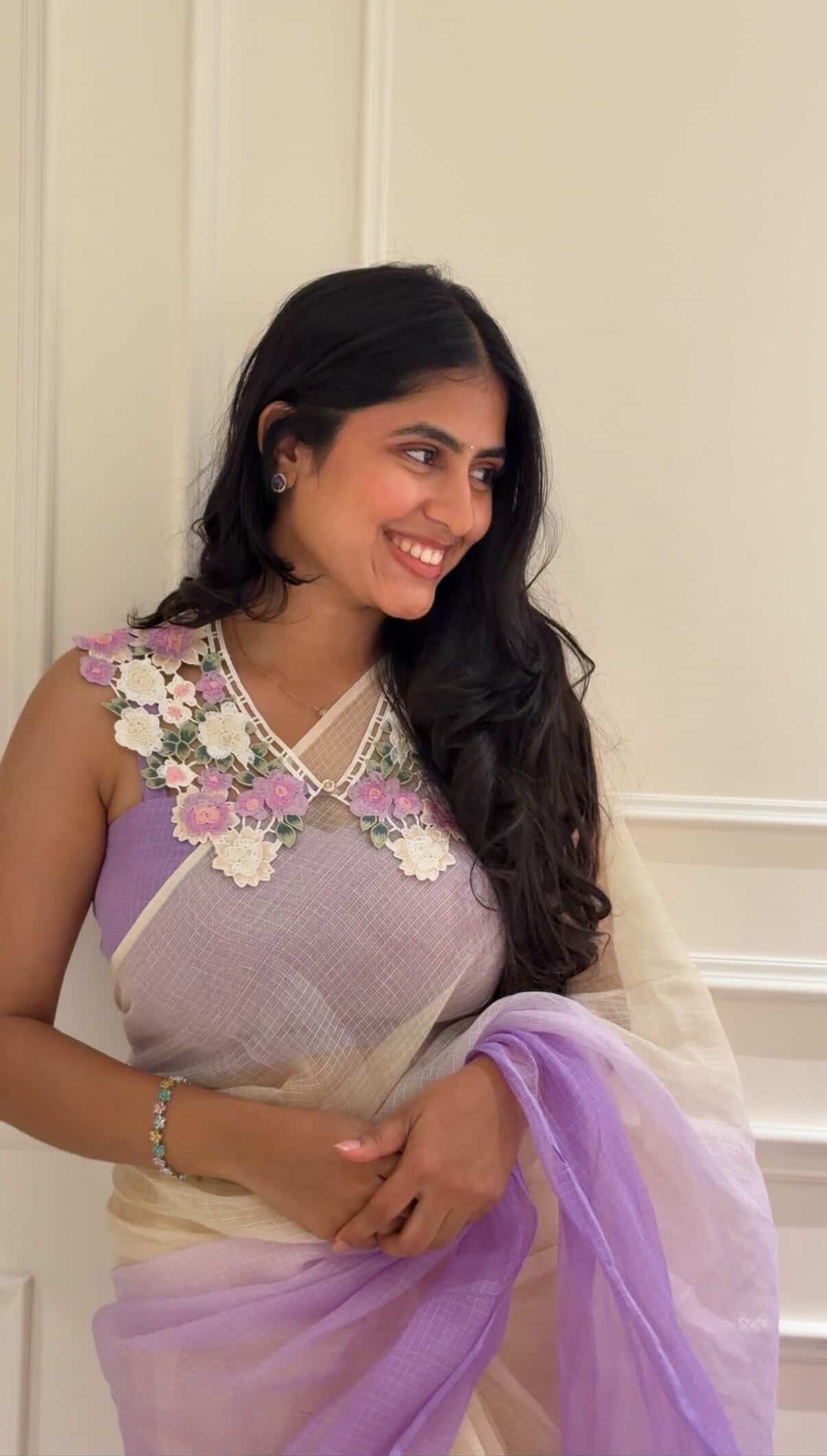 Lavender Dream kota saree