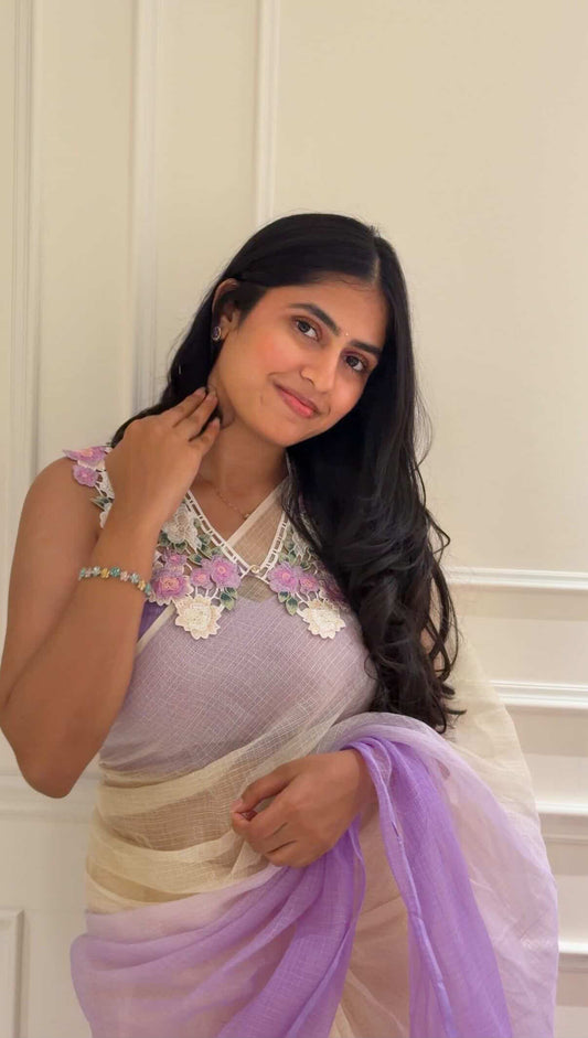 Lavender Dream kota saree
