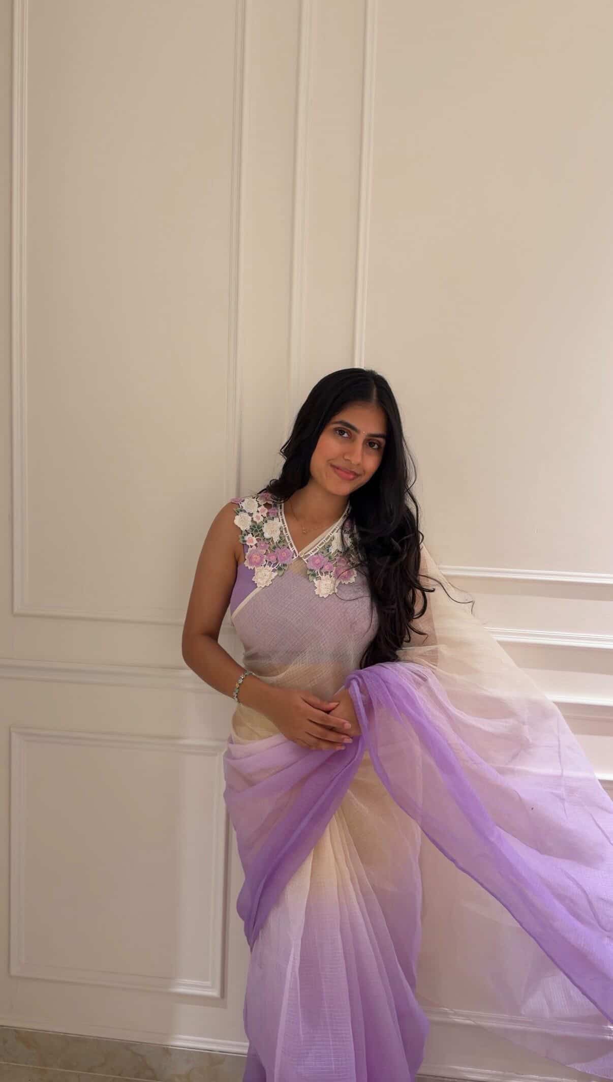 Lavender Dream kota saree